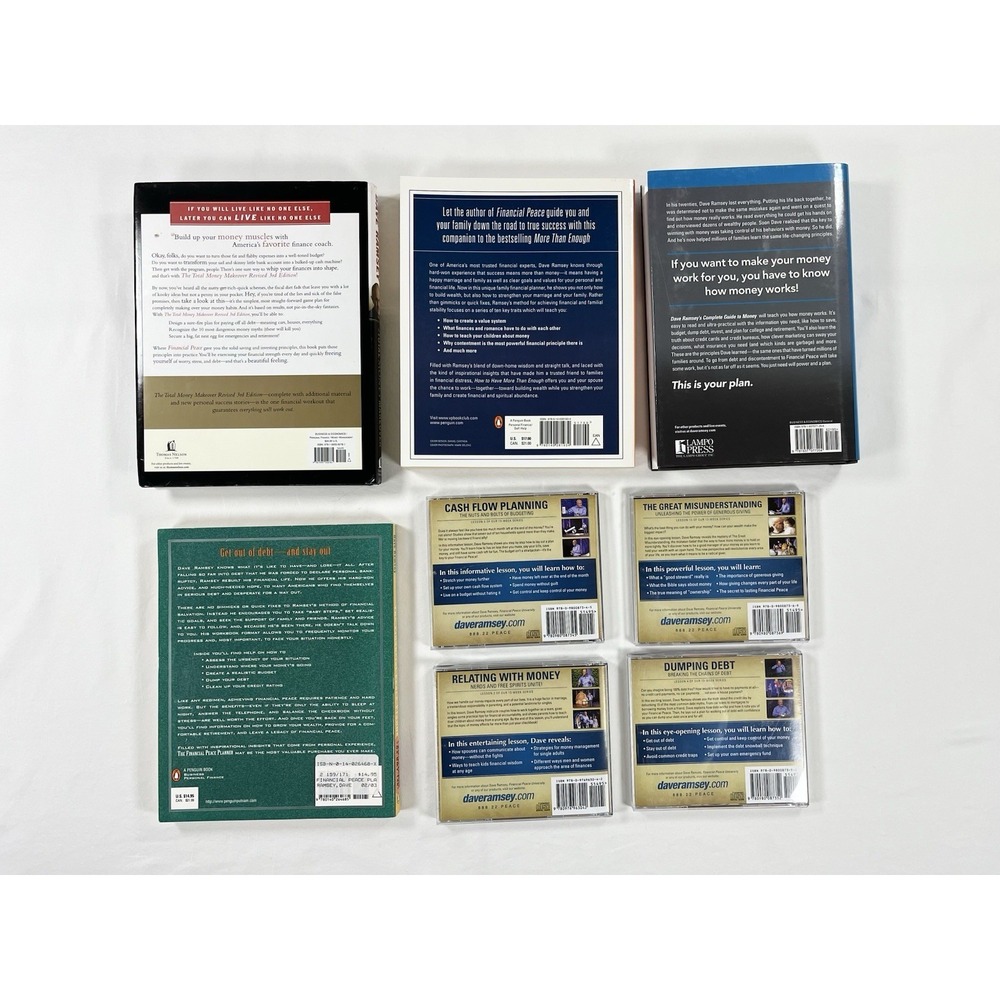 Dave Ramsey Financial Peace University Book Lot & 4 CD Set Total Money Makeover - Picture 3 of 4